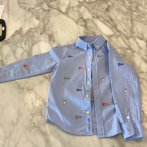 Janie and Jack long sleeve button down size 5